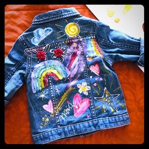 Custom Painted Jean Jacket - Kids 🔥